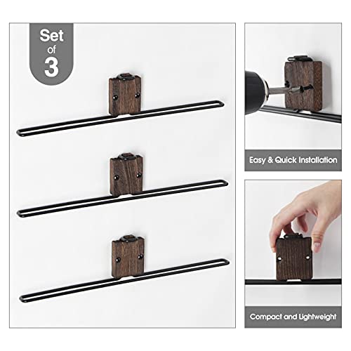 image for J JACKCUBE DESIGN Wall Mount Wooden Sunglasses Storage Organizer, Set 