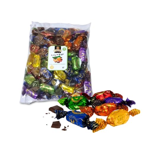 Frutas de Aragon con Chocolate | Fruta Confitada Bañada en Cobertura de Chocolate | Frutas Confitadas de Gran Conservación |