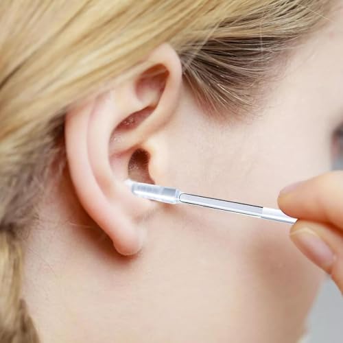Image of DABRY Reusable Silicone Adhesive Ear Wax Removal Sticks, 24 Pcs