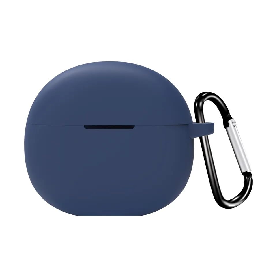 Image of Colorcase Front & Back Full Protection Silicon Case Cover for Boat Airdopes 161 Pro - (Blue) (Airpods Not Included)