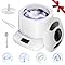 Vcyems Ultrasonic Jewelry Cleaner Machine with U-V Light, Detachable Retainer Cleaner for Jewelry, Retainers, Dentures, 42kHz Ultrasonic Cleaner with 3 Modes, Waterproof, for family, White