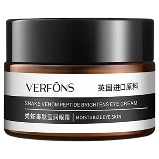 SHWORON Verfons Firming Eye Cream, Verfons Firming Eye Cream for Bags, Verfons Snake Venom Firming Eye Cream, Under Eye Cream, Anti Aging Eye Bag Cream, Fades Fine Lines and Wrinkles (1PC)