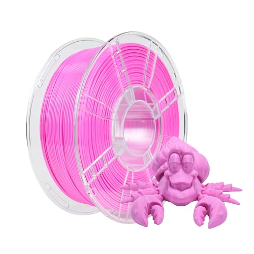 iBOSS Filamento PETG de 1,75 mm, mayor tenacidad, filamento de impresora 3D PETG, bobina de 1 kg, precisión dimensional +/- 0,02 mm, filamento de impresión 3D para impresora 3D, PETG rosa