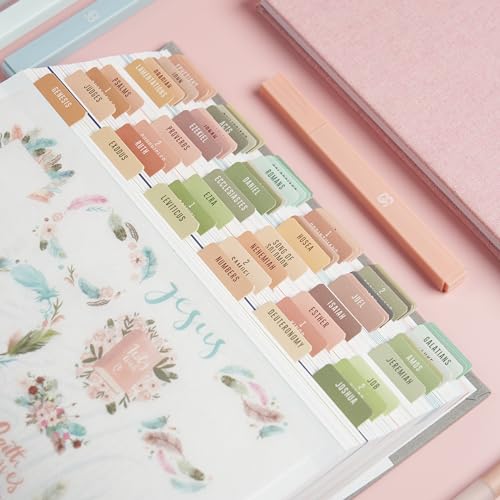 BLIEVE Guias da Bíblia com adesivos e etiquetas - Guias e presentes de estudo bíblico para homens e