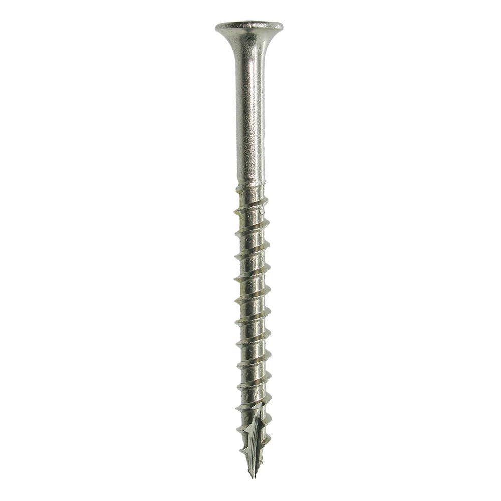 Grip-Rite PrimeGuard Max Deck Screws for Outdoor Projects - Bugle Head - Coarse Thread Wood Screws - T25 Star Drive - 316 Stainless Steel - #10 x 2-1/2" - 5 Lb Box - MAXS21210DS3165
