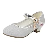 [Ｋａｙｉｙａｓｕ] 女の子 フォーマル シューズ ドレス 子供靴 ガールズ ピアノ 発表会 演奏会 結婚式 プリンセス パンプスヒール ハイヒール(23 銀色)