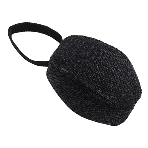 Dog Training Tug Ball Interactive Bite Pillow with Handle Black for Small Medium Large Dogs German Shepherds Malinois