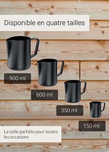 Pichet lait en acier inoxydable au design soigné Lambda Coffee - 4