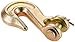Indusco 47400116 Grade 70 Steel Clevis Grab Chain Hook, Transport, Yellow Chromate, 5/16