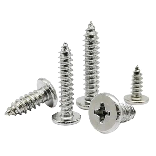 セルフタッピングねじ 木ネジ ステンレススチール フィリップス フラットヘッド セルフタッピング M2-M3 サイズ 50本パック(M2.6x16mm)