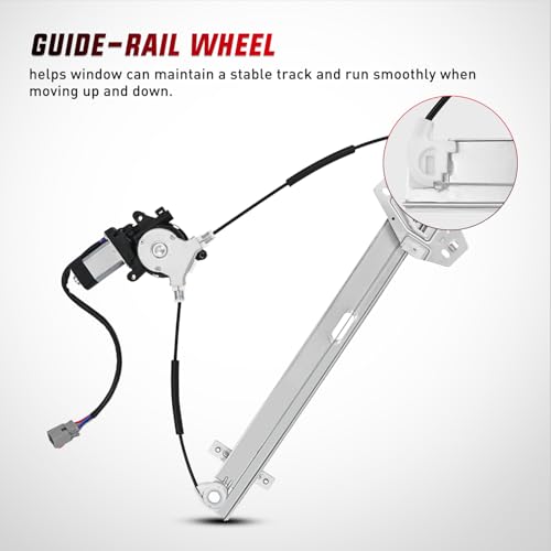 Image of Nilight Power Window Regulator with Motor Assembly Replacement for Honda Pilot 2003 2004 2005 2006 2007 2008, Front Driver Side, 748-129