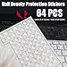 Ouliget Silicone Nail Art Protector Covers for Typing,Nail Beauty Protection Stickers,Clear Comfortable Protection for Long Nails Numeric Keypad,20 Pcs Covers,64 Pcs Stickers