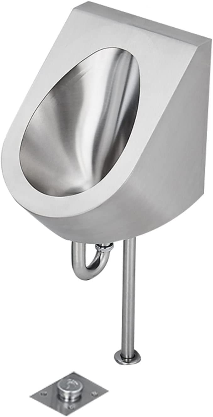 GTHTUHFD 304 Stainless Steel Urinal,Wall-Mounted Integrated Induction Urinal High-Efficiency Flushing Men'S Urinal,Bathroom Toilet Splash- Urinal,Shopping Mall/Hotel/Public T,Floor