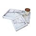 roomfitters Marble Print Vanity Tray Set, Best Bathroom Catchall Trays for Jewelry Perfume, Upgraded Version Water Resistant, Anti-Scratch