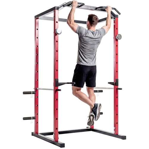 SPORTNOW Power Tower con Barre per Dip e Trazioni, Ganci