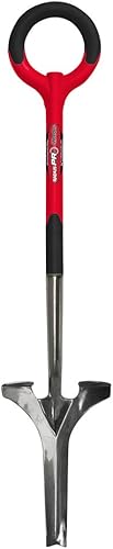 Radius Garden 20511 Pro - Desbrozadora ergonómica de acero inoxidable, color rojo