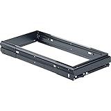 HETTICH 1084129 Systema Top 2000 Hängeregistratur-Rahmen für Schrankwände, Außenbreite 866-1038 mm Korpustiefe 400 mm, Stahl schwarz, Silber