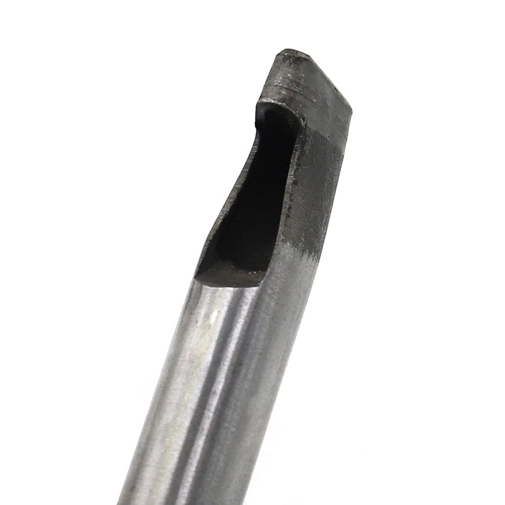 1 szt.Szerokość 4mm skórzany owalny kształt dziurkacz owalny kąt rozstawienie paska narzędzia do dziurkowania DIY Craft skórzany dziurkacz narzędzie do wiercenia otworów, 19mm X 4mm