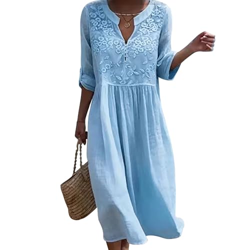 Robe chemise d'été longue en broderie jacquard plissée de haute qualité