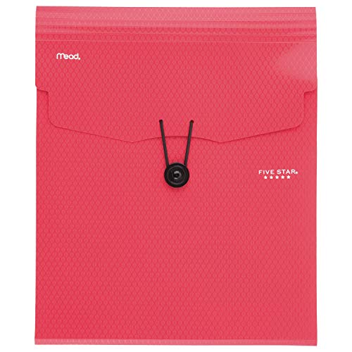 Five Star Expanding File Folder, 5-Pocket Vertical Expandable File Folder, Red (72693)