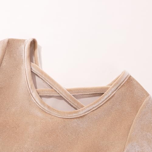 Weixinbuy Baby Girl Fall Winter Clothes Toddler Girls Velvet Twirl Dress Long Sleeve Party Dress for Baby Girls4