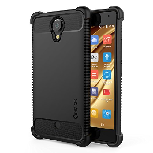 BLU R1 HD Case, Cindick Shock Absorption Anti Slip Dust Resistant TPU Cover Protector For BLU R1 HD - Black