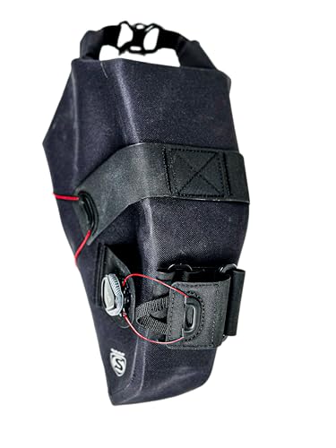 SILCA Grinta Roll Top Seat Pack | CapacitĂ di stoccaggio 2-5L | Costruzione impermeabile | Sistema di montaggio chiusura BOA | Design sicuro senza sonagli