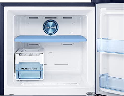Image of Samsung 291L 2 Star Convertible 5 In 1 Curd Maestro Digital Inverter Frost-Free Double Door Refrigerator Appliance (RT34C4622UZ /HL,Midnight Blossom Blue