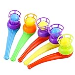 ChainYao 3-Pack Floating Blow Pipe Ball Game, Breath Control Training Tool for Stress Relief, Fun Focus Activity for Adults & Kids at Home or Office