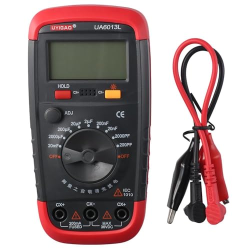 SHUATI Capacitor Pro Tester 0.1pF - 20000uF Professional with LCD Backlight Professional Capacitor Tester Digital Capacitance Meter Matching Capacitors