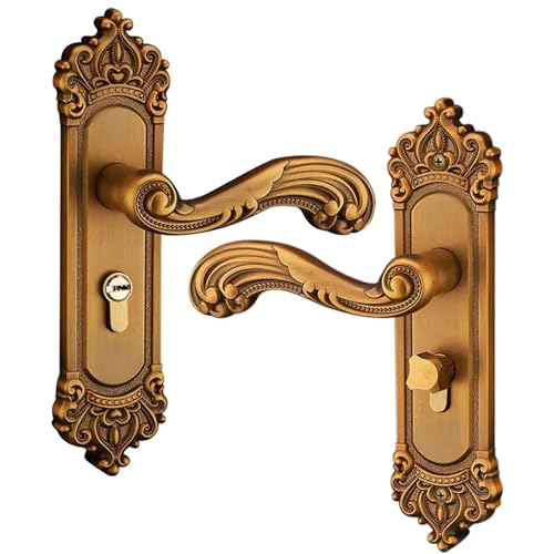 Manijas De Puerta Manija de puerta tipo varilla con tres llaves, utilizada for pestillos puertas interiores vintage en oficinas o entrada