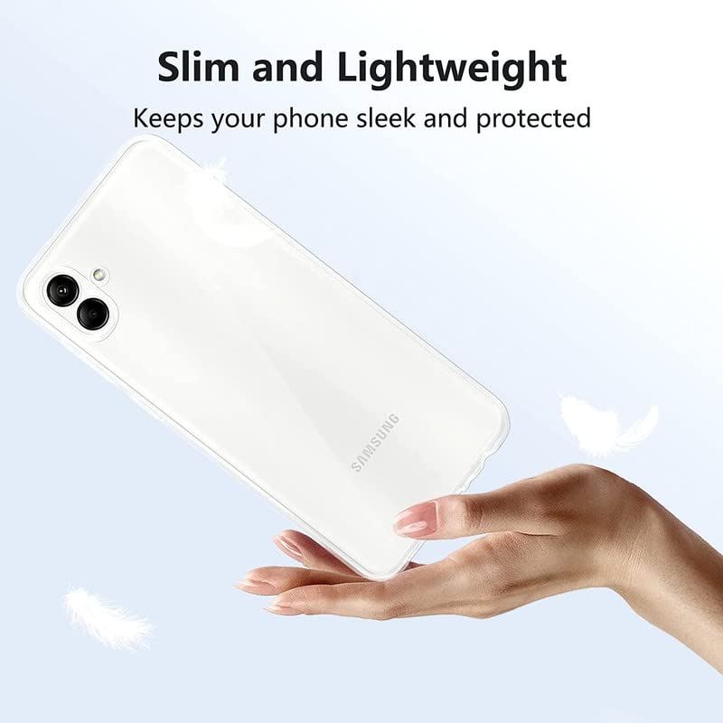 Image of Ultra Clear Slim Anti-Slip Grip Soft Flexible Back Cover for Samsung Galaxy F14 5G / SM-E146B /DS (Shockproof,Transparent)