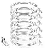 JESLED T5 T8 Extension Cords, 5ft Linkable Wire Cable Conenctor, 60