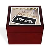 CafePress Do It for Applause Gift Box Memory Keepsake Jewelry Box, 5"x5"x3.75"