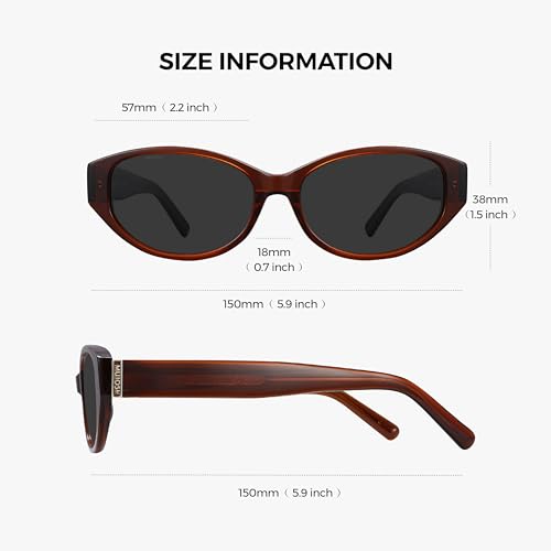 Image of Vintage Narrow Cat-Eye Sunglasses for Women Men, Exclusive Eyewear Brand of EssilorLuxottica