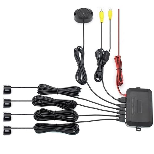 Kit radar de recul voiture universel avec 4 capteurs 22mm et moniteur 4,3 pouces