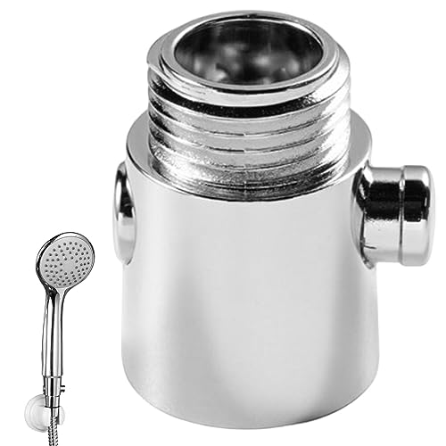Ganquer Shower Shut Off Valve, Water Flo w Control Valve, Shower Head Flo w Control Replacement Part for Shower Head,Shower Arm and Hand Shower or Bidet Sprayer (silver)