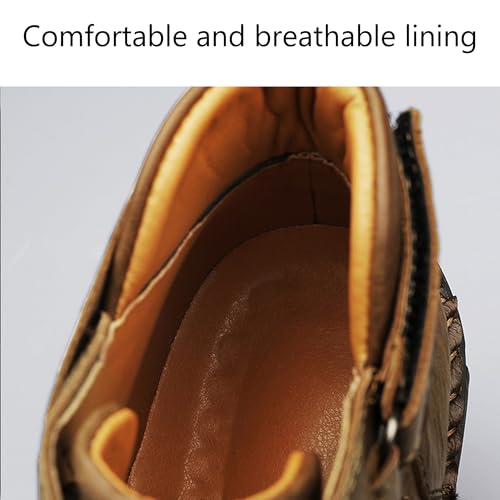 Mens Casual Sneakers Boots Breathable Fashion Hiking Shoes Slip-on Shoes Lace up Soft Walking Business Ofice Work Driving Shoes4