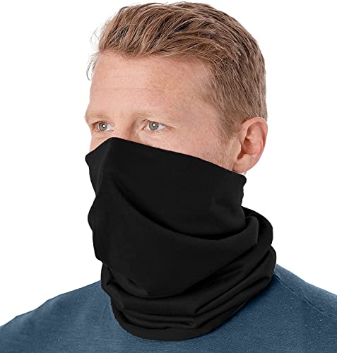 Protetor de Pescoço com Proteção UV50 Tubeneck Motociclista Ciclismo Slim Fitness - Preto