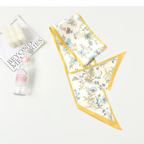 Head Scarf for Women Silk Feeling Neck Scarves Handbag Scarf Lightweight Sleeping Hair Wrapping with Gift Packed4