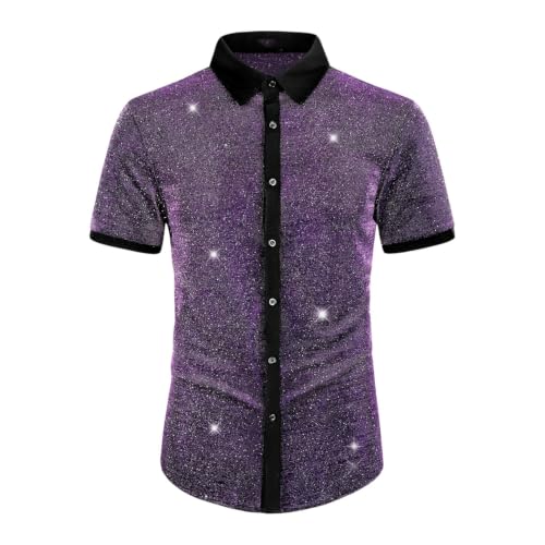 Chemise homme respirante à manches courtes et boutonnière style décontracté
