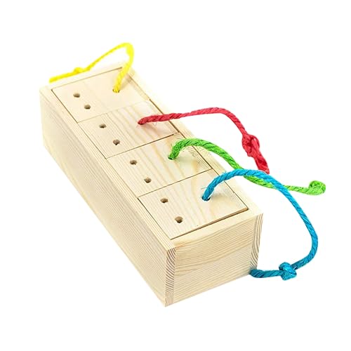 CIYODO Juguete Educativo para Juguete para Aves Herramienta de Alimentación y Forrajeo Accesorios para Jaulas de Periquitos y Cacatúas Material Seguro y Divertido