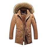 Kobilee Giacca Uomo Primaverile Calda Ripiegabile Imbottita Giacca Invernale Casual Elegante con Cappuccio Cappotto Giacca Mezza Stagione Leggero Antivento Montagna Giubbotto Trapuntato Piumino