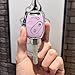 Key Fob Cover for Honda with Leather Keychain, Premium TPU Key Case Compatible with Honda 2003-2015 Accord Fit Civic EX CR-V Pilot Ridgeline Element Remote Smart Car Key Protector（3 Buttons Purple）