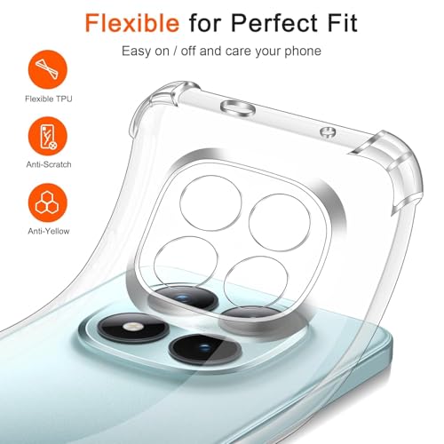 Image of BOXXO Flexible Back Cover for Mi Redmi Note 15 5G | Back Cover Transparent Clear Shockproof Case Four Corner Protection | Slim Protective Mobile Phone Cover for Mi Redmi Note 15 5G