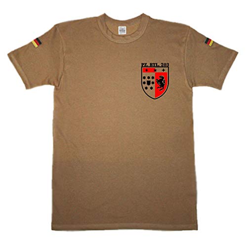 Copytec #14434 BW Tropen PzBtl 203 t-shirt emblème blindé vert XXXL