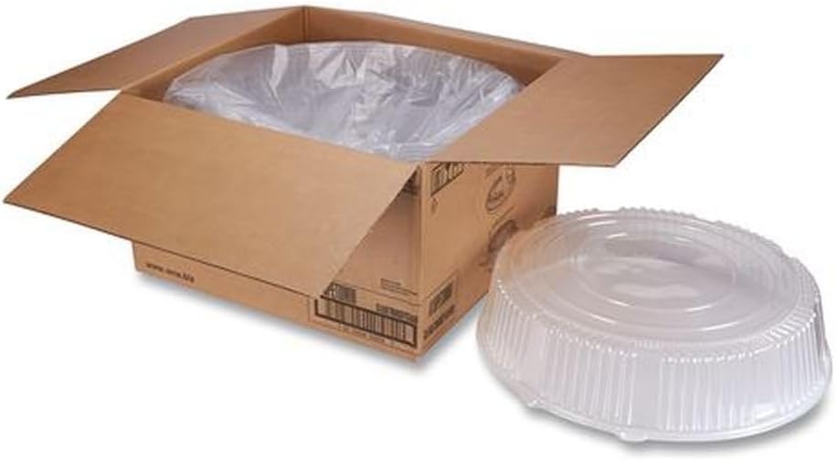 WNA Caterline Dome Lids, Plastic, 18" Diameter x 2-3/4"High, Clear (WNAA18PETDM)
