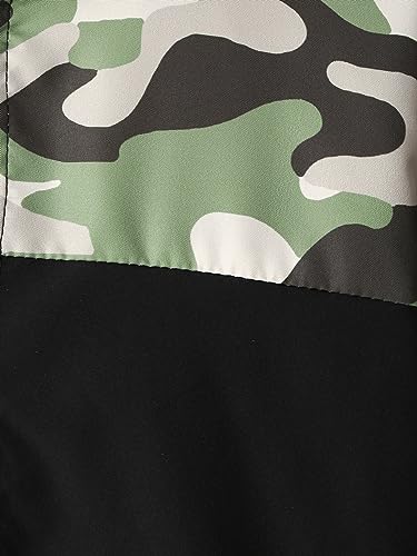 OYOANGLE Boy's 2 Piece Camo Print Long Sleeve Zipper Hoodie Jacket and Elastic Waist Jogger Pants Set Tracksuit4