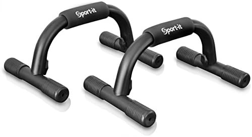 Gosport Manufacturing Push Up Bars + Bonus Resistance Band and Workout Guide | Sport-it Fitness Portable Pushup Stands for Men + Women - Stronger Safer Deeper Push-Ups