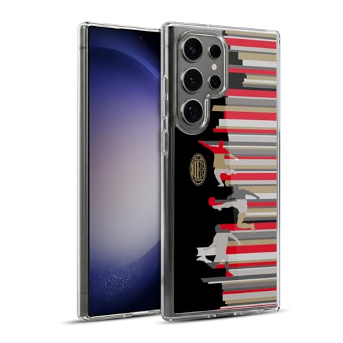 Funda AC Milan para Samsung Galaxy S23 Ultra carcasa de gel suave